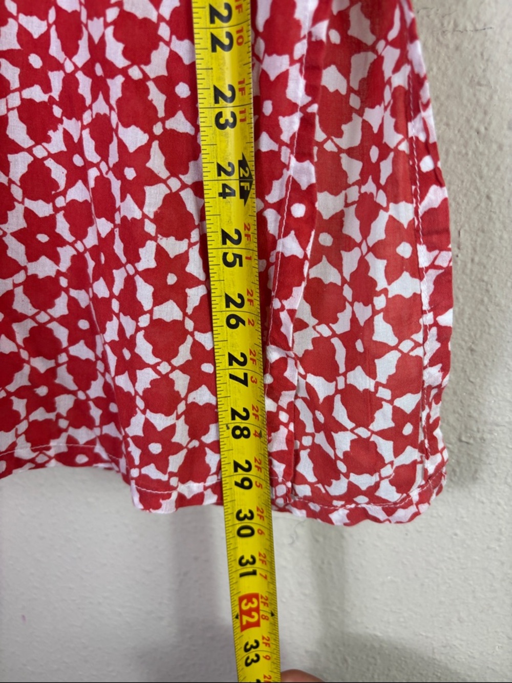 Roberta roller rabbit orange white floral pattern coverup dress size small - Picture 9 of 9
